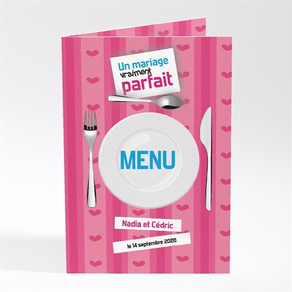 Menu mariage Un mariage vraiment parfait réf.N40142