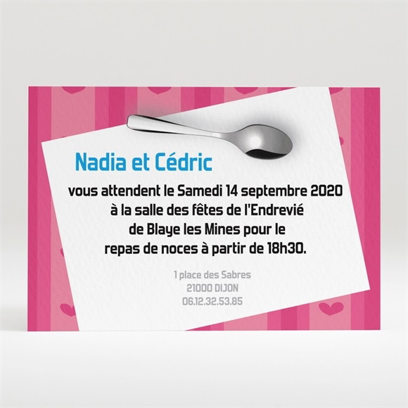 Carton d'invitation mariage Un mariage vraiment parfait réf.N12090