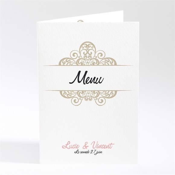 Menu mariage Carte multi photo mariage réf.N40143