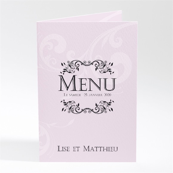 Menu mariage Joli médaillon vintage réf.N40148