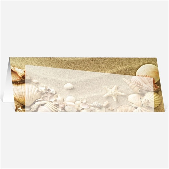 Marque-place mariage Parchemin vintage réf.N44019