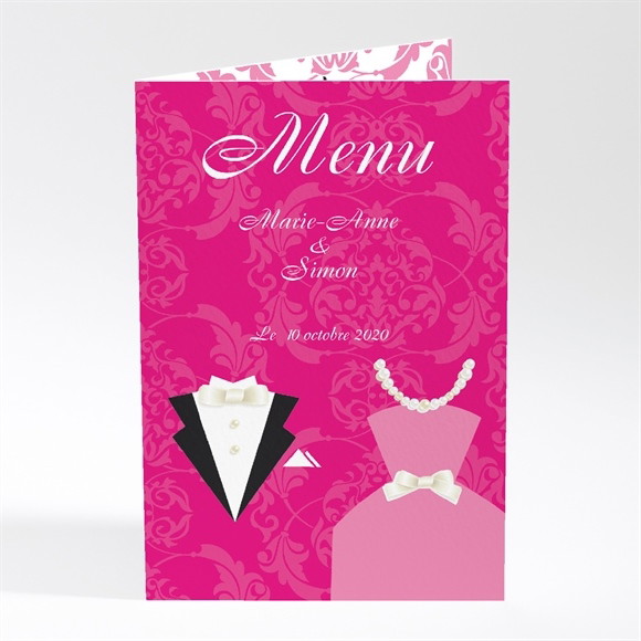 Menu mariage Tenue de Gala réf.N40161