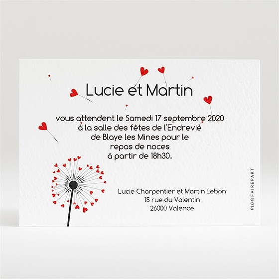 Carton d'invitation mariage un oui en photo