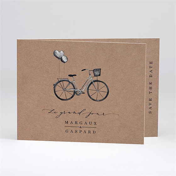 Faire-part mariage vélo vintage
