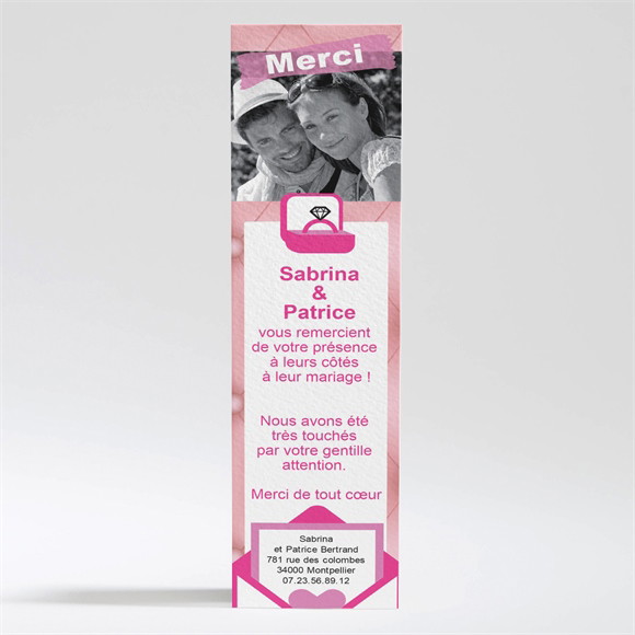 Remerciement mariage Site de rencontre réf.N20077