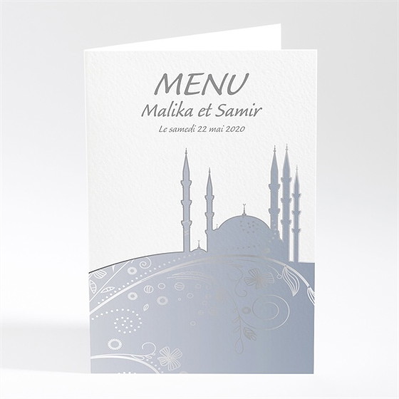 Menu mariage mariage authentique