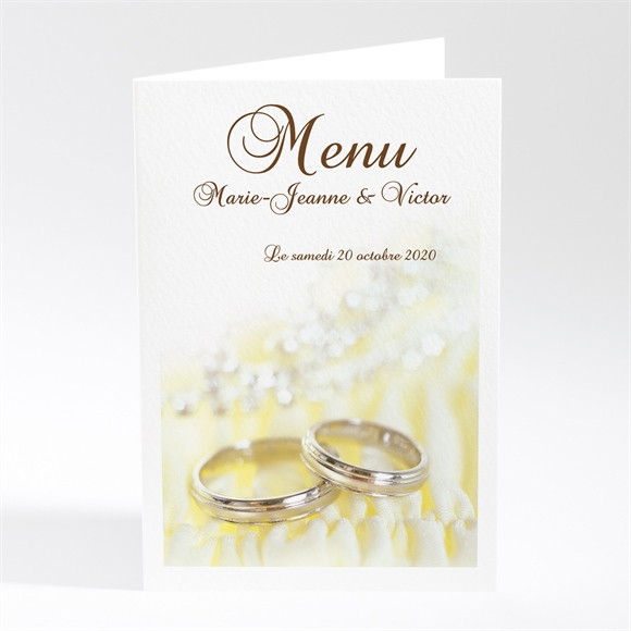 Menu mariage Alliances réf.N40185