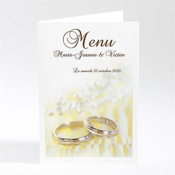 Menu mariage alliances