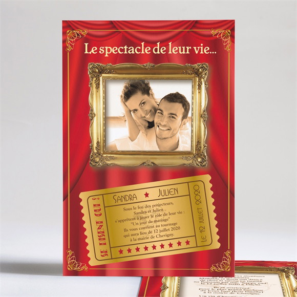 Faire-part mariage Dans le cadre réf.N24107