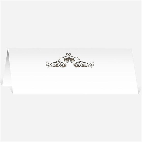 Marque-place mariage baroque rouge et or