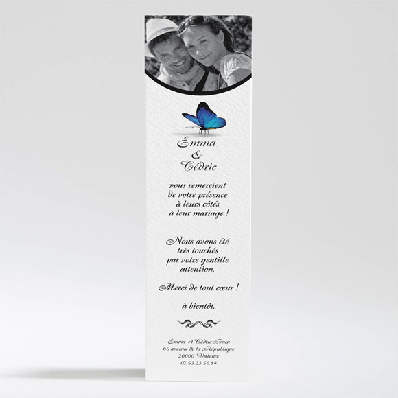 Remerciement mariage Poétique et original réf.N20091