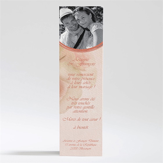 Remerciement mariage le bouquet