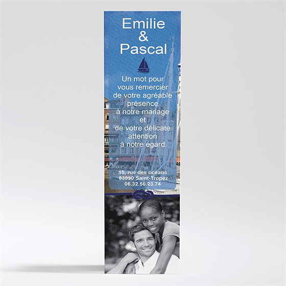 Remerciement mariage plus belle la vie