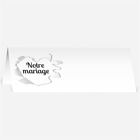 Marque-place mariage jolies rayures violettes