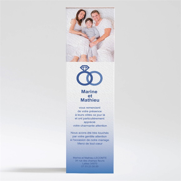 Remerciement mariage Nous deux pour la Vie réf.N200109
