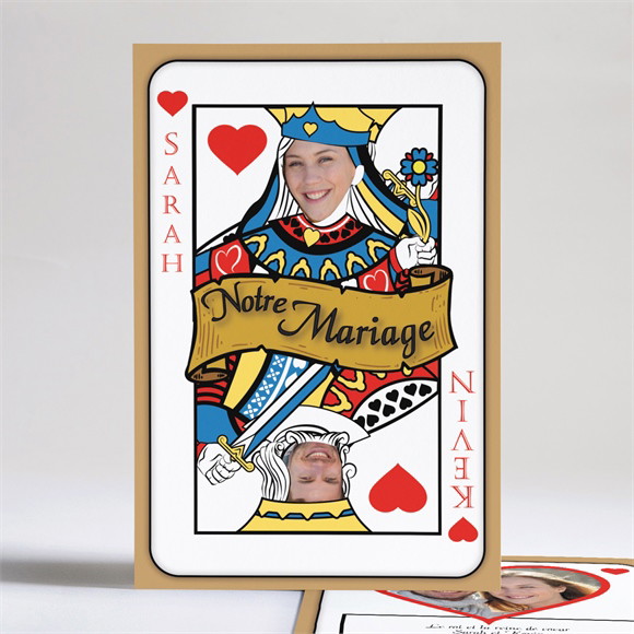 Faire-part mariage Atout Coeur mariage réf.N24108