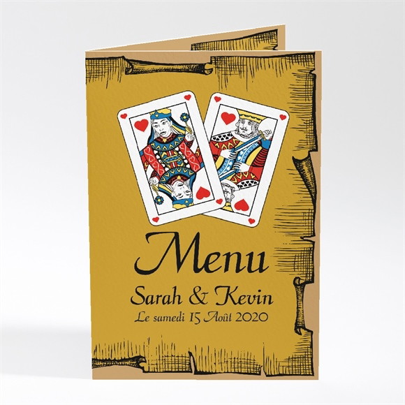 Menu mariage Atout Coeur mariage réf.N401112
