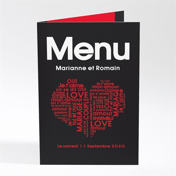 Menu mariage Empreintes réf.N401110