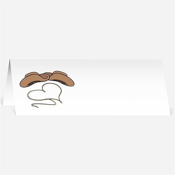 Marque-place mariage far west humour