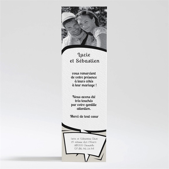 Remerciement mariage Notre Gâteau réf.N200116