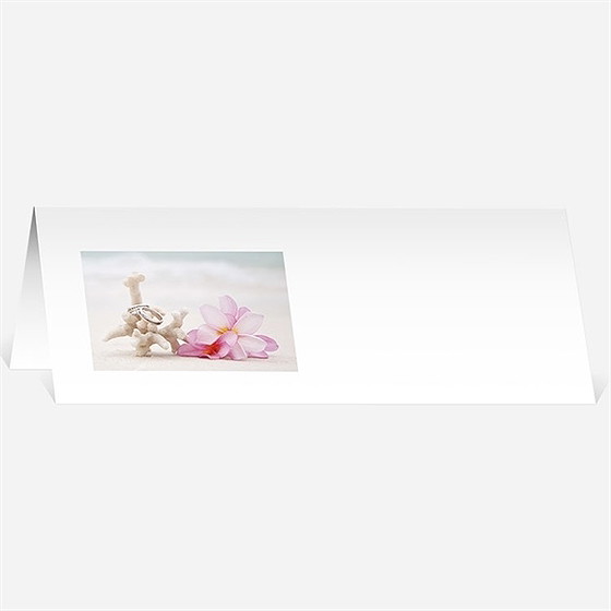 Marque-place mariage coquillages et crustacés
