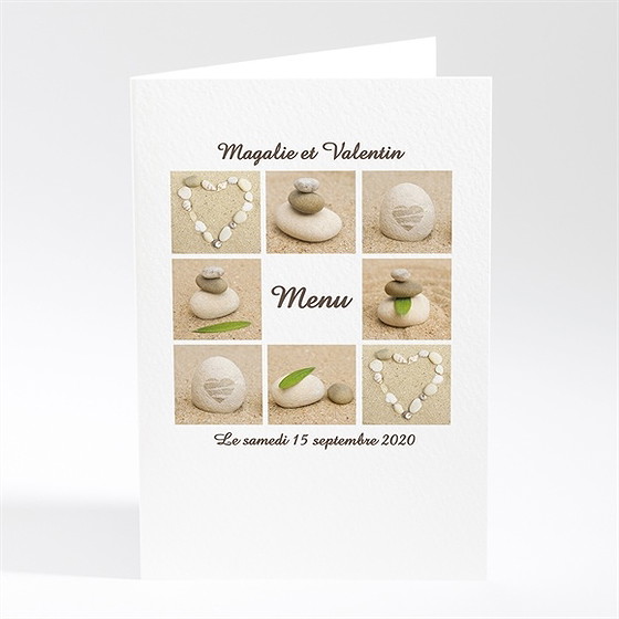Menu mariage zen