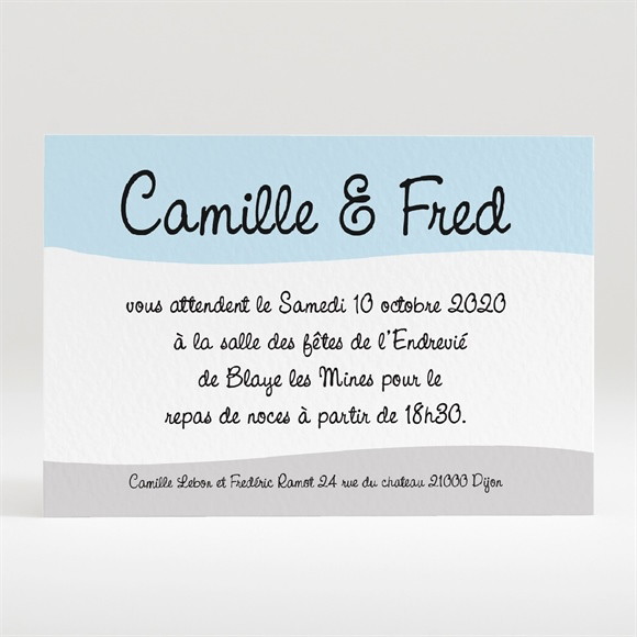 Carton d'invitation mariage Surprise nous nous marions réf.N120171