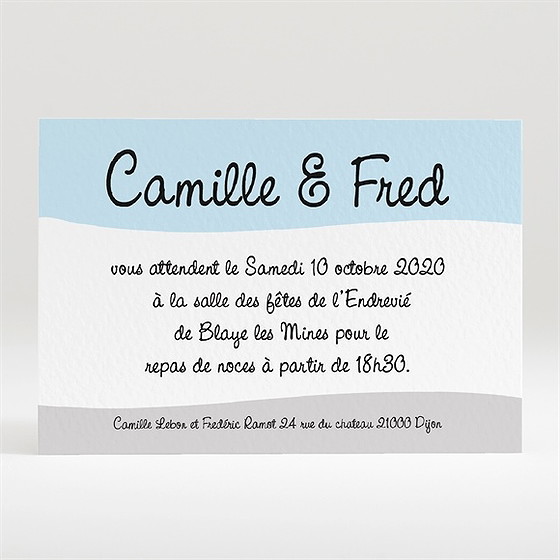 Carton d'invitation mariage surprise nous nous marions