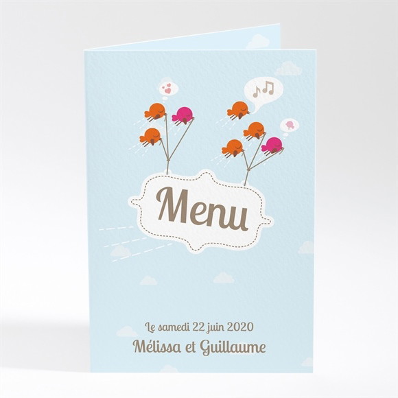 Menu mariage La célébration originale réf.N401137
