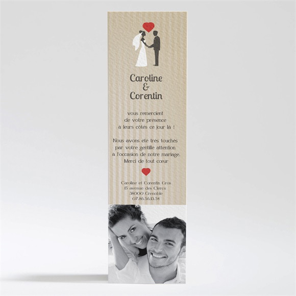 Remerciement mariage Voiture vintage réf.N200127