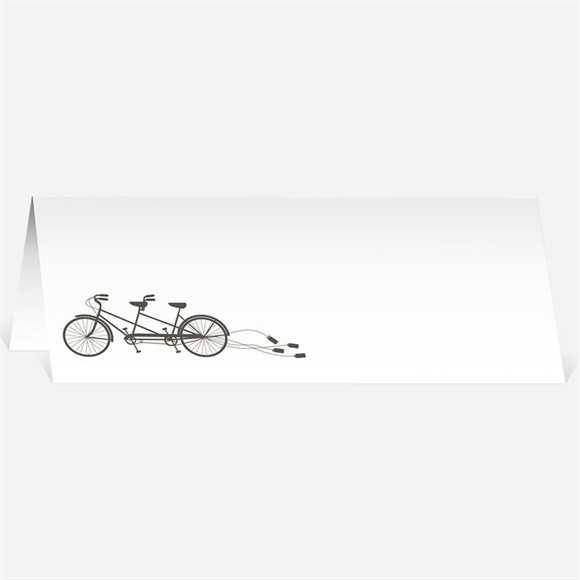 Marque-place mariage Deux mariés à vélo réf.N440107