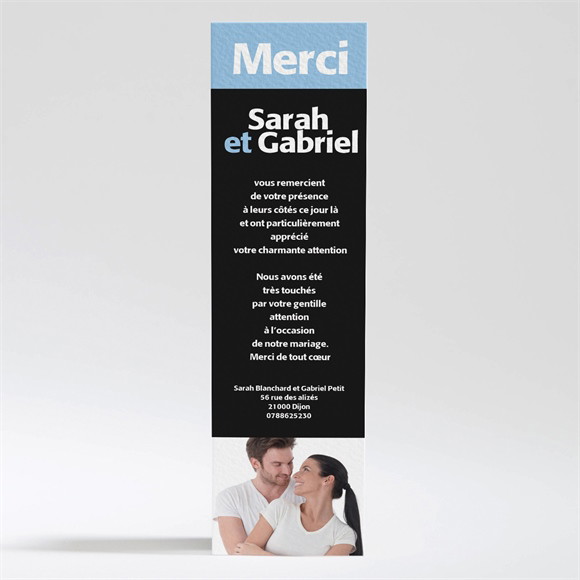 Remerciement mariage Annonce décalée réf.N200135