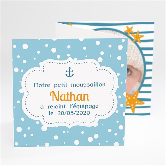 Faire-part naissance notre petit moussaillon
