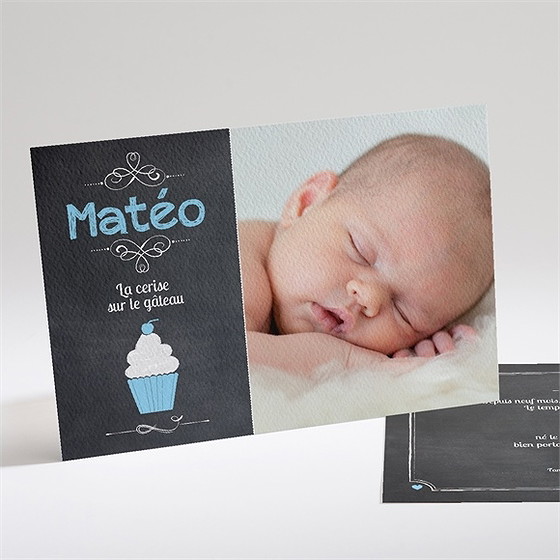 Faire-part naissance petit sorbet