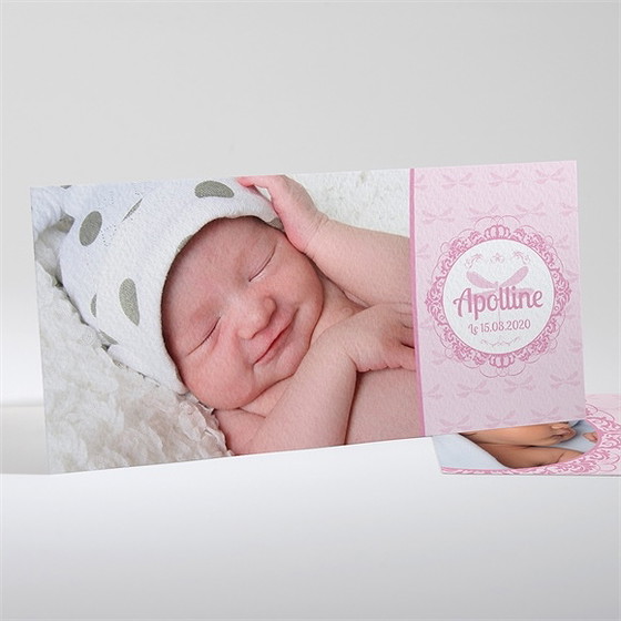 Faire-part naissance son petit médaillon