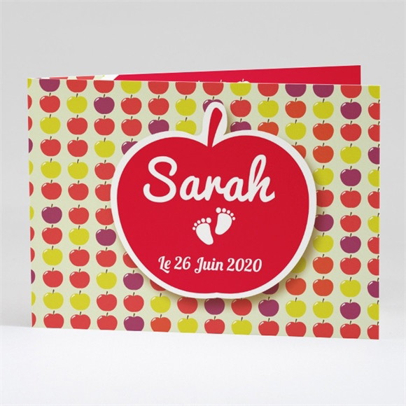 Faire-part naissance Belle Pomme réf.N42112
