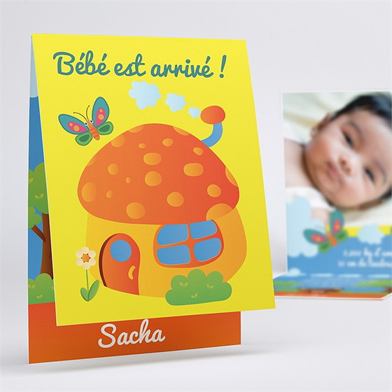 Faire-part naissance home sweet