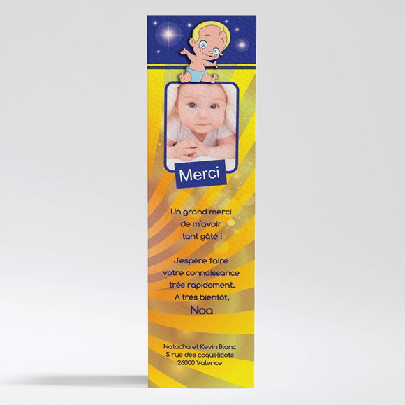 Remerciement naissance Jeux d'enfants réf.N200158