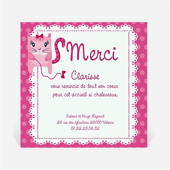 Remerciement naissance Original vintage avec photo réf.N30084