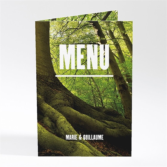 Menu mariage marions nous dans les bois