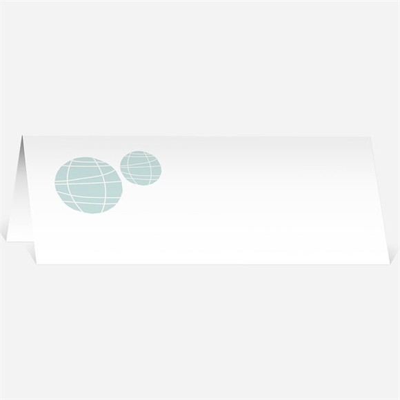 Marque-place mariage Guirlande de lampions ardoise réf.N440117