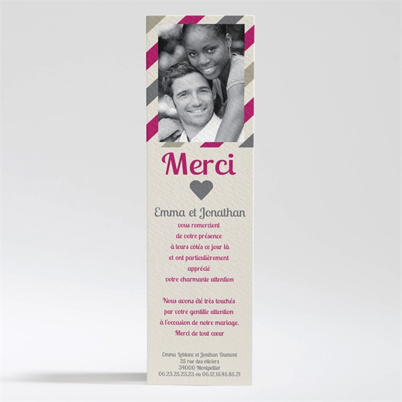 Remerciement mariage Vous êtes invités réf.N200168