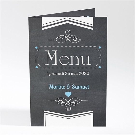 Menu mariage vintage ardoise photo