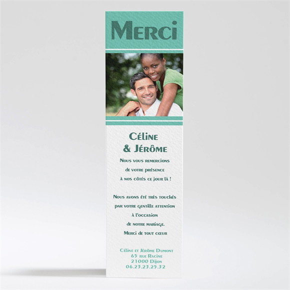 Remerciement mariage Destination notre Bonheur réf.N200175