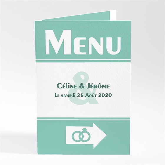 Menu mariage destination notre bonheur