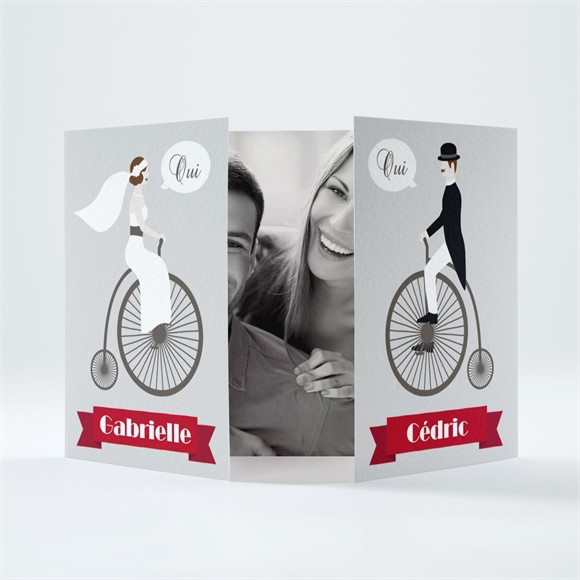 Faire-part mariage Vélo vintage photo réf.N70127