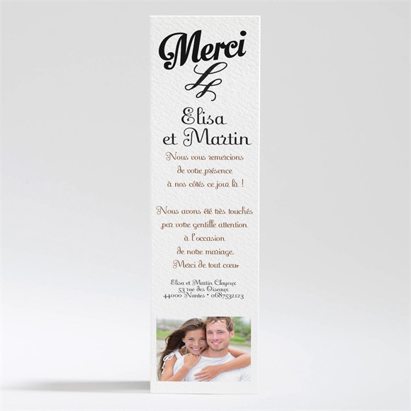 Remerciement mariage Enfin le Jour J est arrivé ! réf.N200188