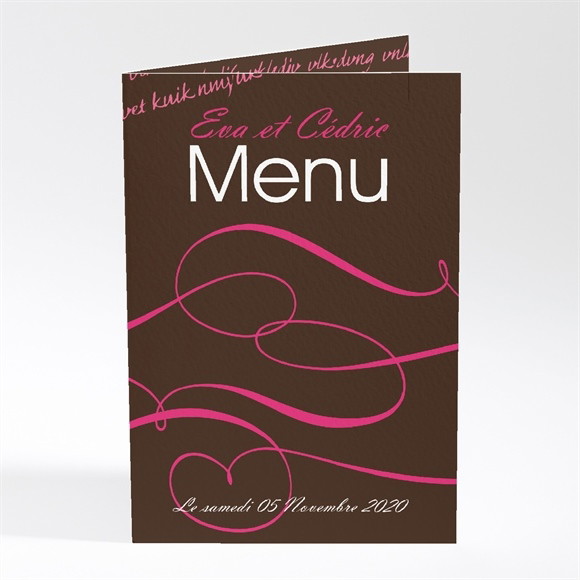 Menu mariage Symboles d'Amour réf.N401187