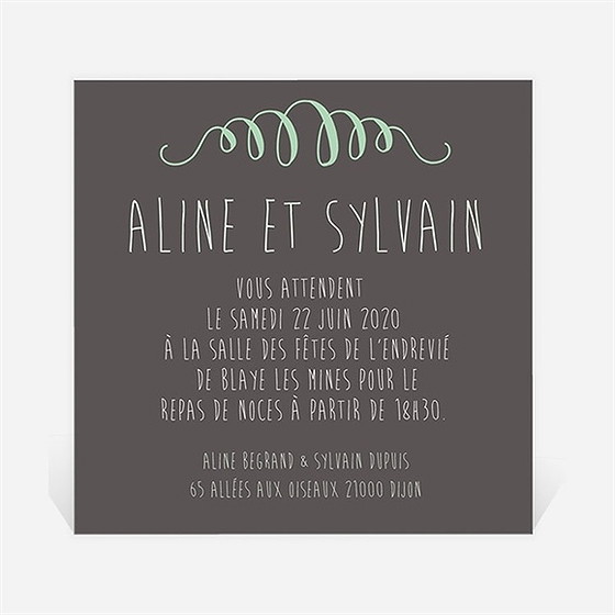Carton d'invitation mariage oui avec photo!