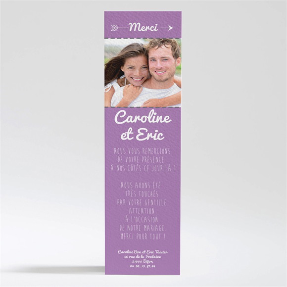 Remerciement mariage Destination Mariage réf.N200202